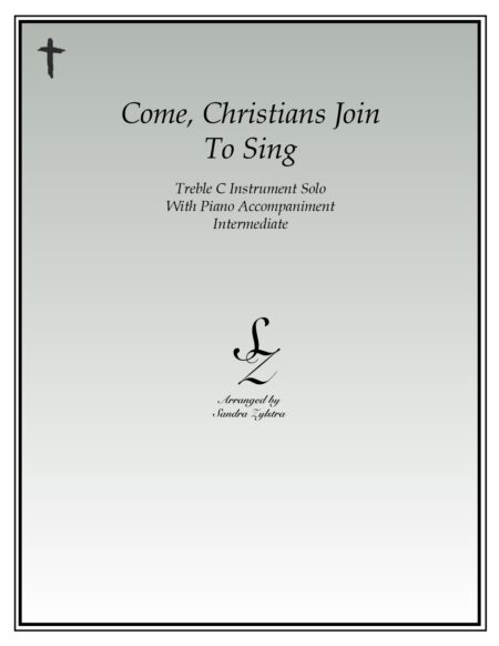 Come Christians Join To Sing treble C instrument solo part cover page 00011