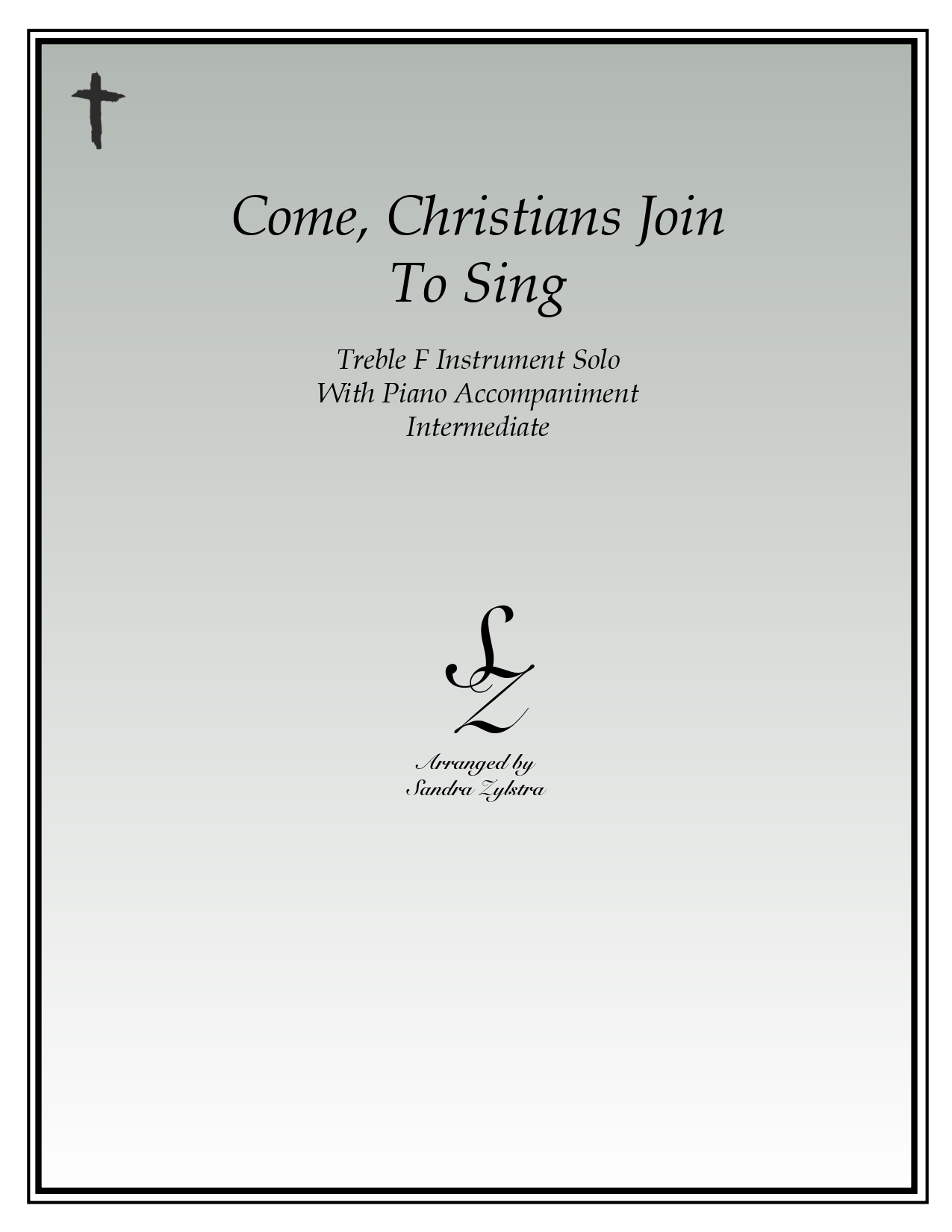 Come Christians Join To Sing F instrument solo part cover page 00011