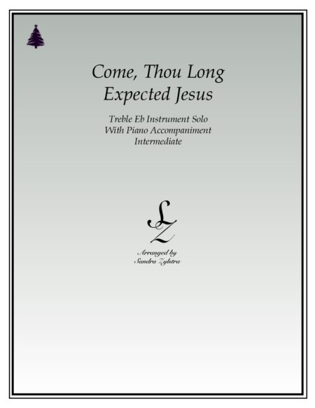 Come Thou Long Expected Jesus Eb instrument part cover page 00011