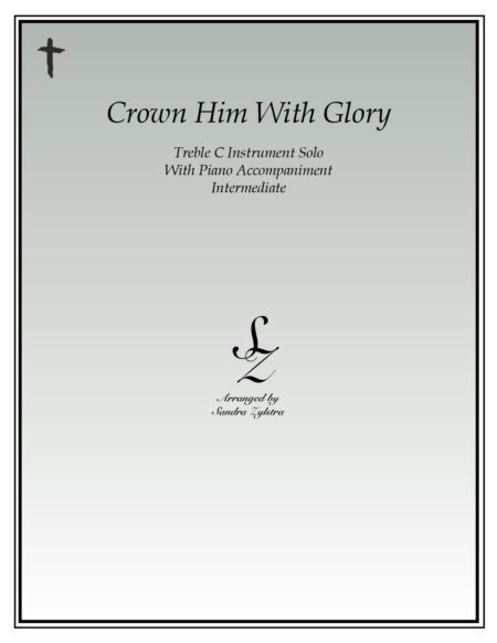 Crown Him With Glory treble C instrument solo part cover page 00011