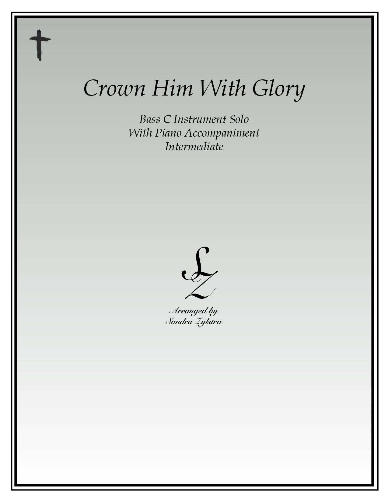 Crown Him With Glory bass C instrument solo part cover page 00011