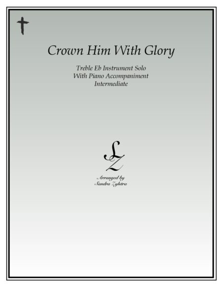 Crown Him With Glory Eb instrument solo part cover page 00011