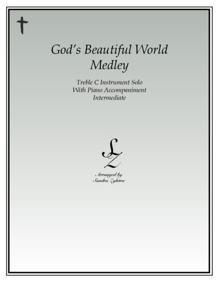 Gods Beautiful World Medley treble C instrument solo part cover page 00011