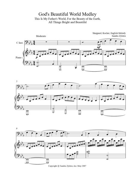 Gods Beautiful World bass C instrument solo part cover page 00021
