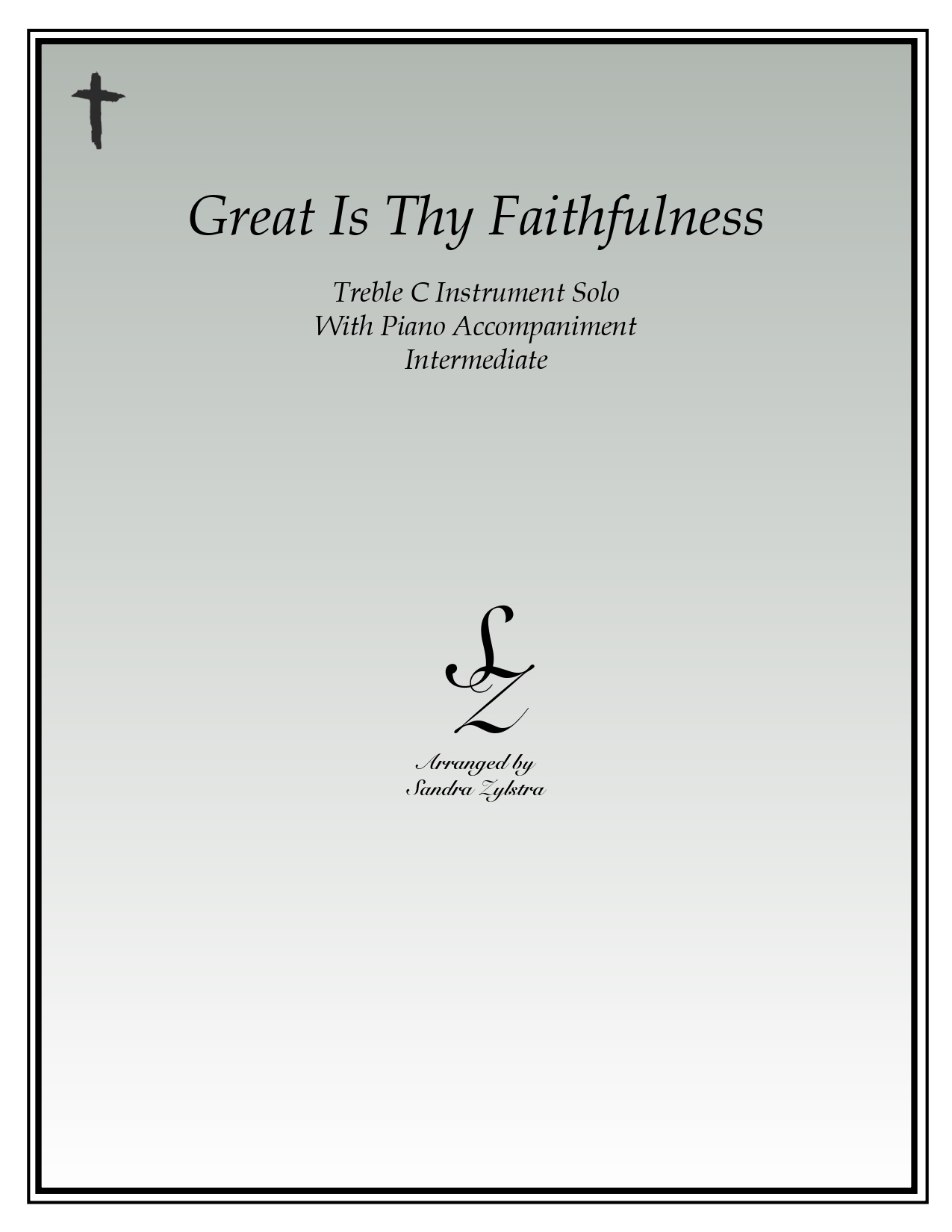 Great Is Thy Faithfulness treble C instrument solo part cover page 00011