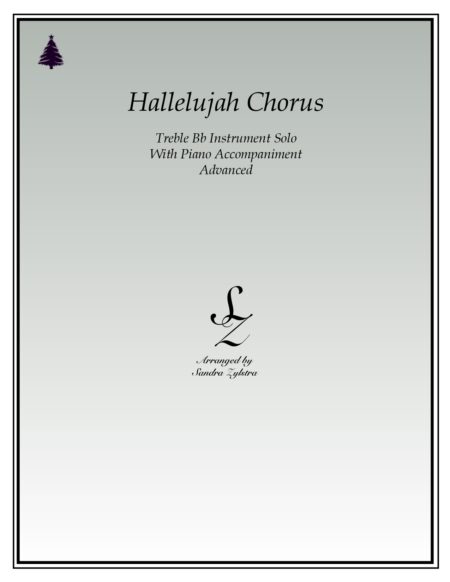 Hallelujah Chorus Bb instrument solo part cover page 00011