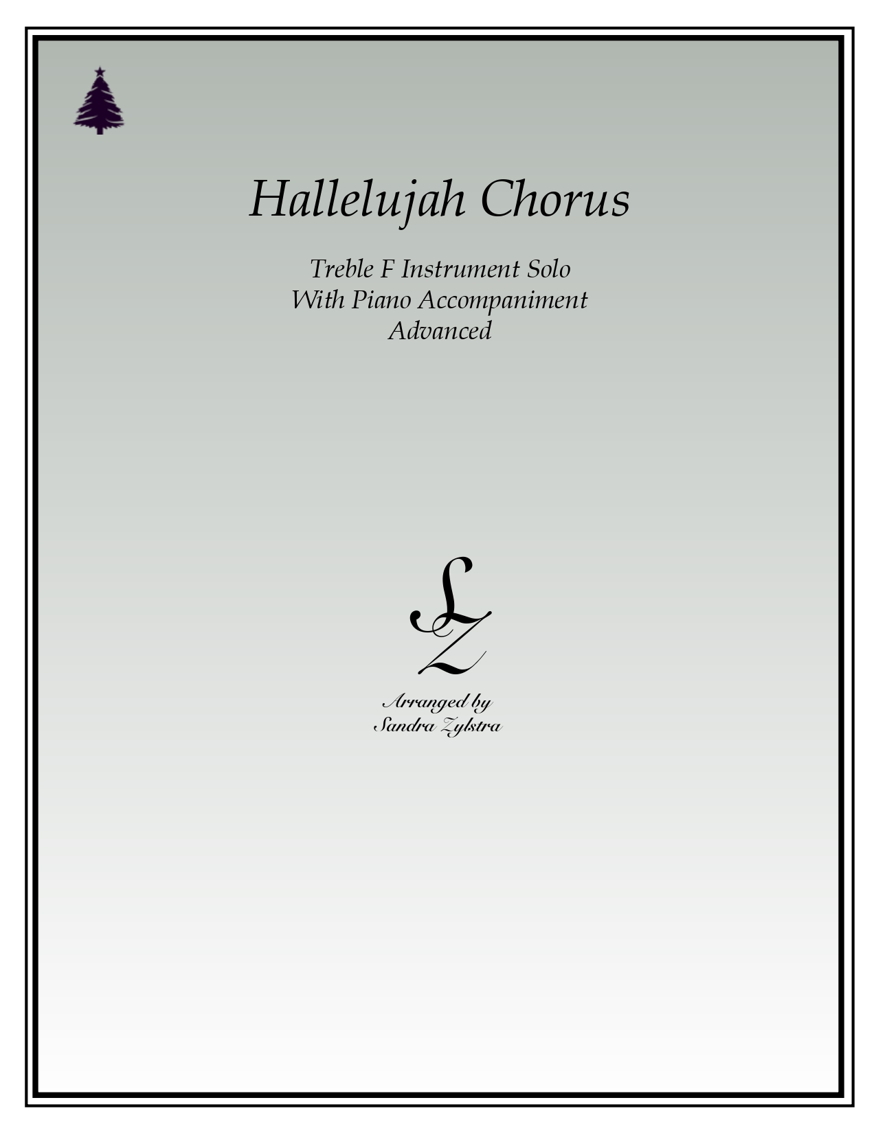 Hallelujah Chorus F instrument solo part cover page 00011