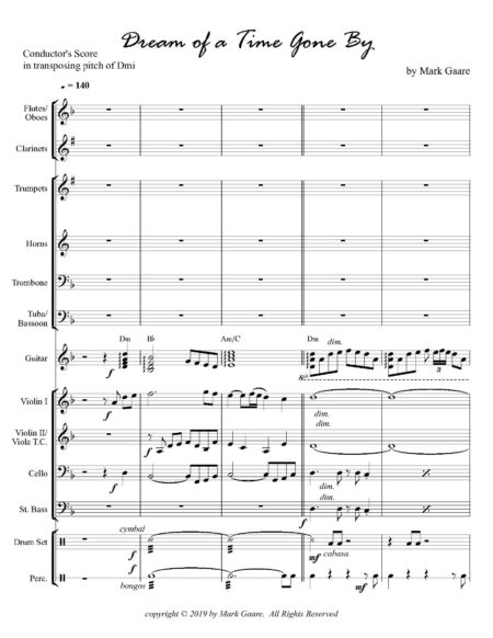 Dream of a Time Gone By score 3 pages for web Page 1