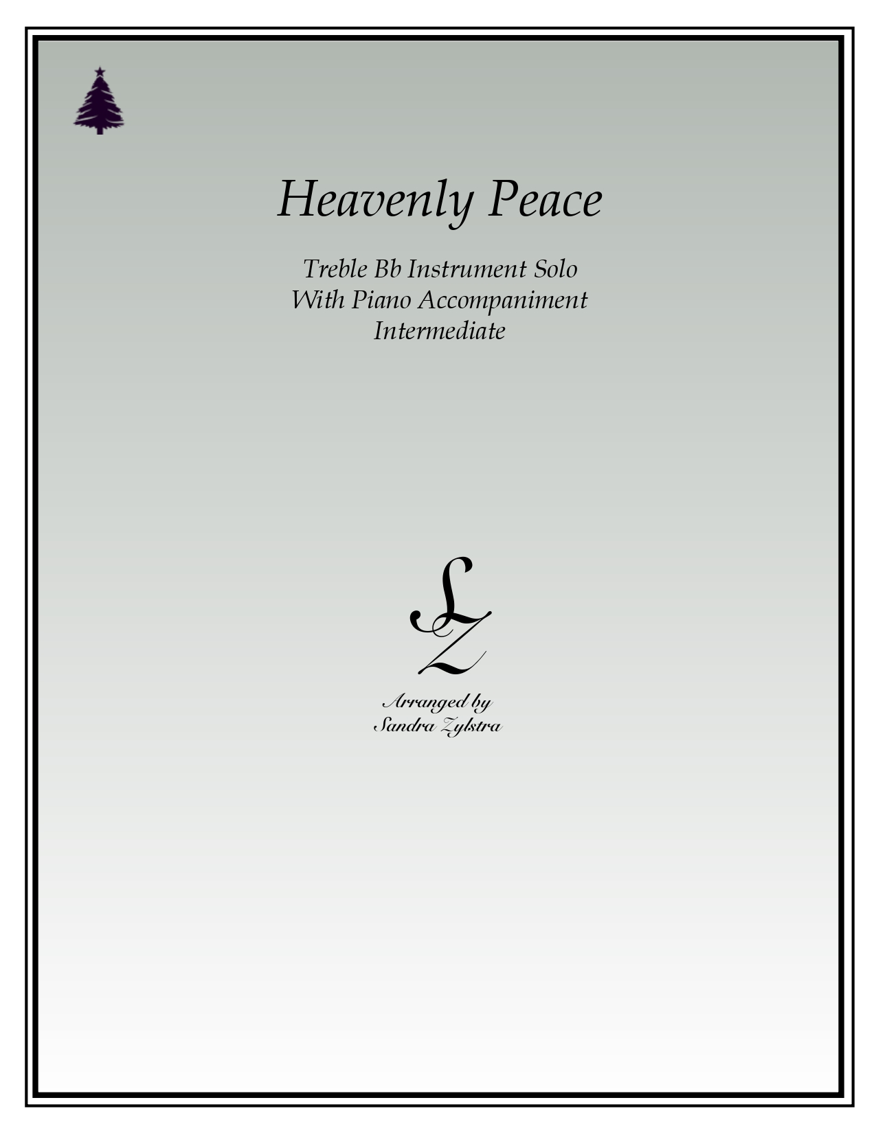 Heavenly Peace Bb instrument solo part cover page 00011