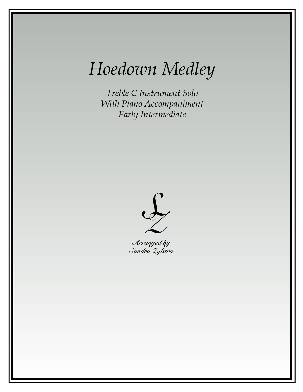 Hoedown Medley treble C instrument solo part cover page 00011