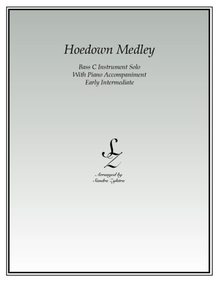 Hoedown Medley bass C instrument solo part cover page 00011
