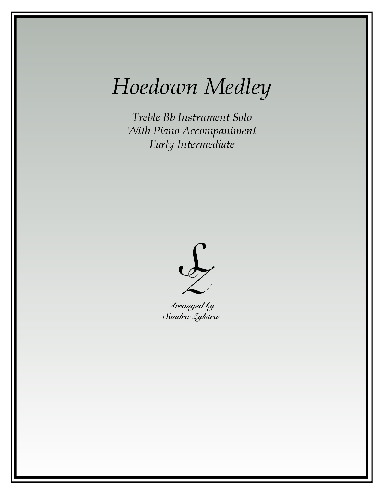 Hoedown Medley Bb instrument solo part cover page 00011