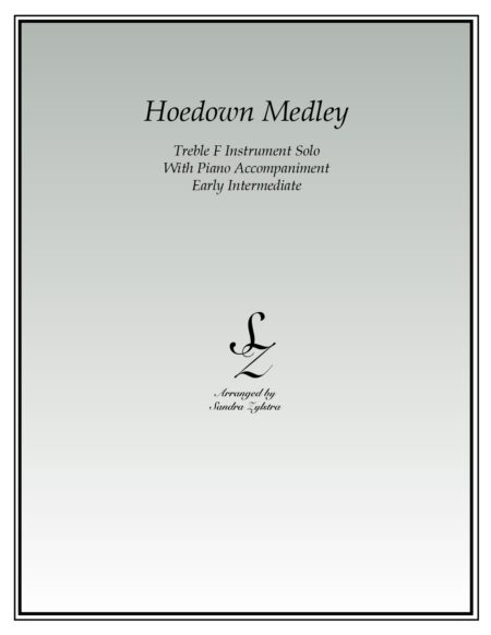 Hoedown Medley F instrument solo part cover page 00011