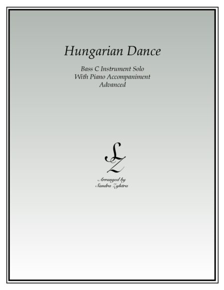Hungarian Dance bass C instrument solo part cover page 00011