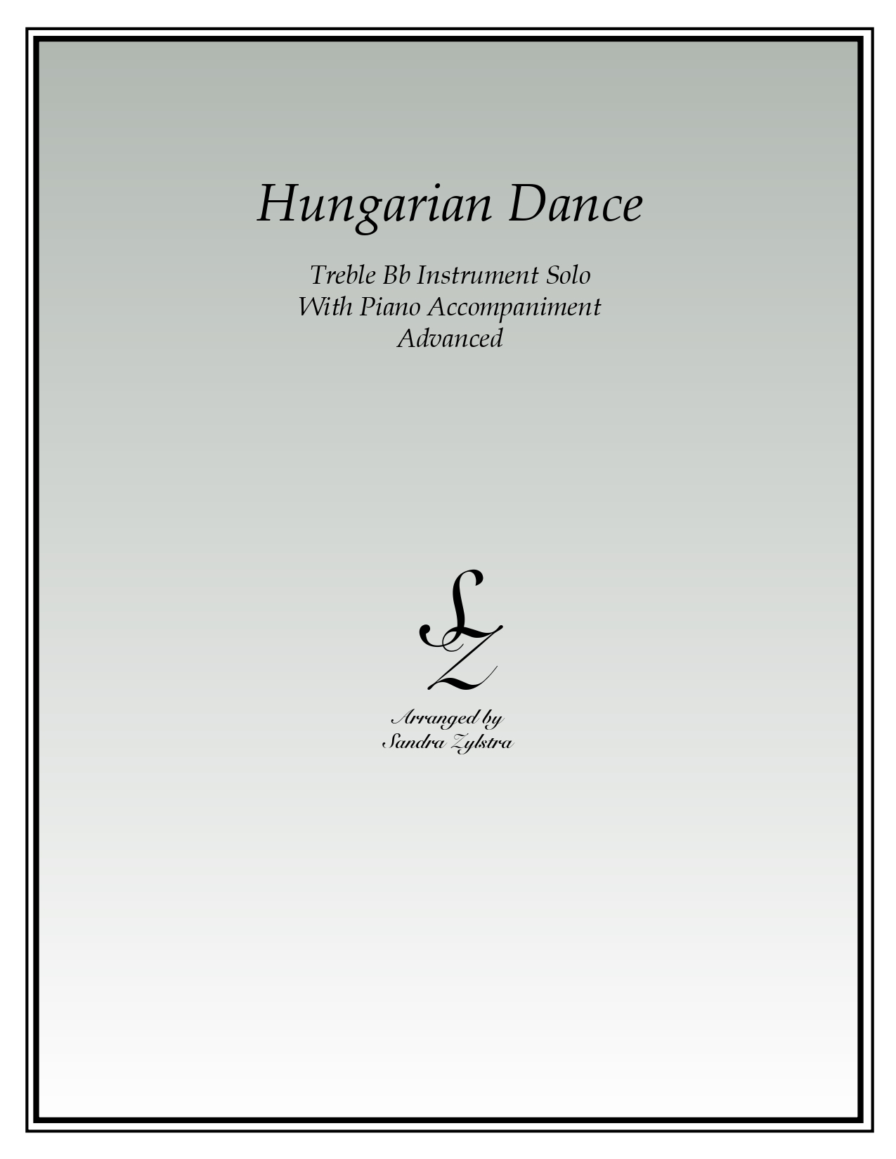 Hungarian Dance Bb instrument solo part cover page 00011