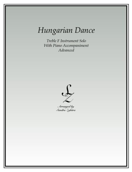 Hungarian Dance F instrument solo part cover page 00011