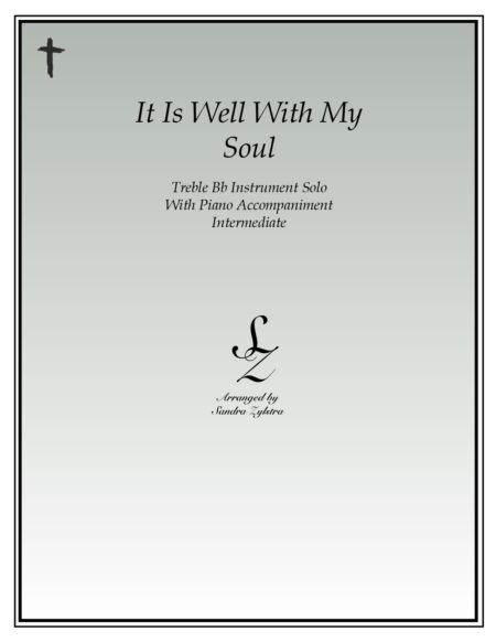 It Is Well With My Soul Bb instrument solo part cover page 00011