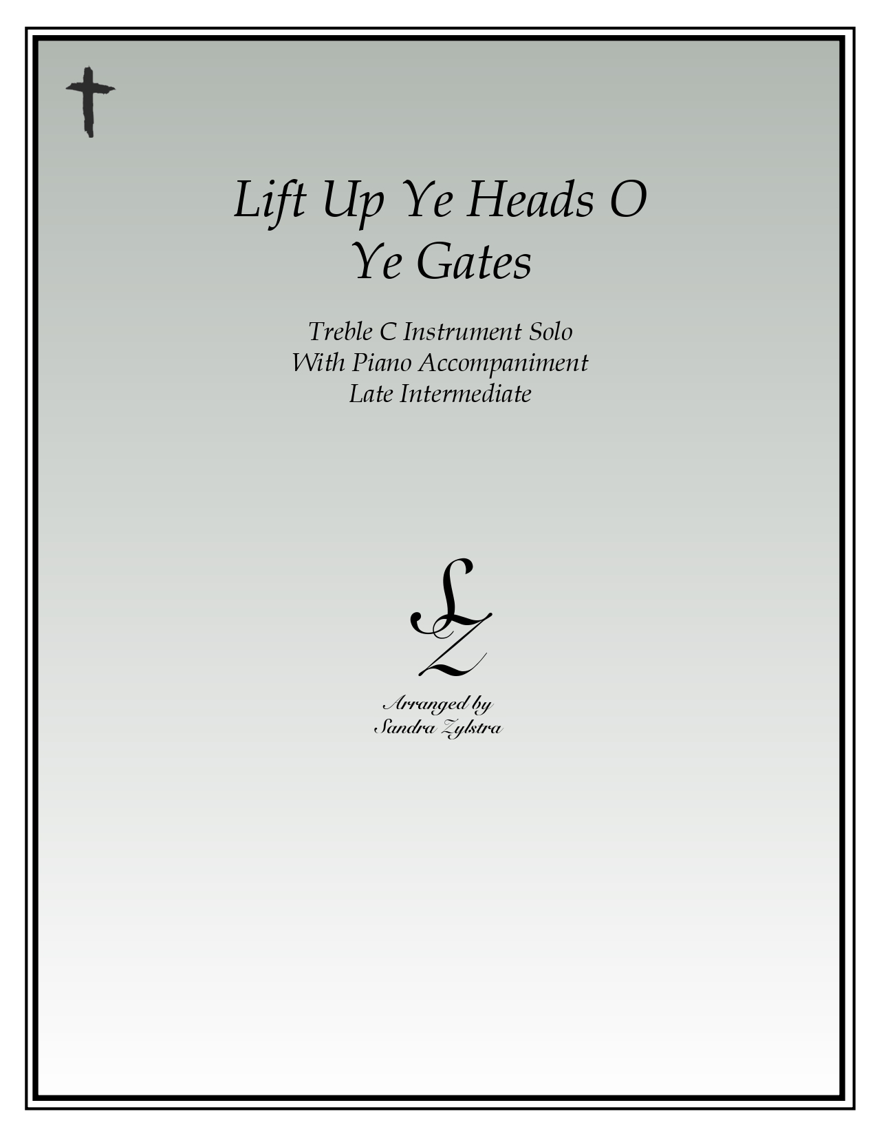 Lift Up Ye Heads O Ye Gates treble C instrument solo part cover page 00011