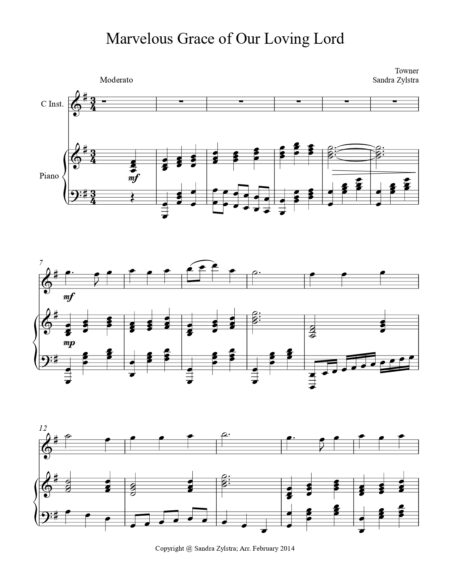Marvelous Grace Of Our Loving Lord treble C instrument solo part cover page 00021