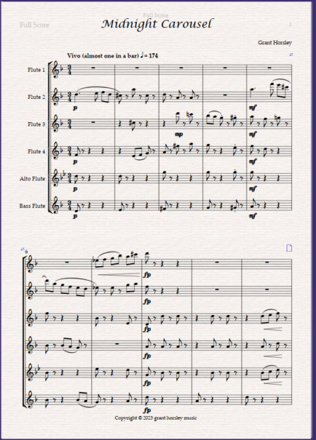 midnight carousel flute choir 1