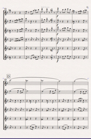 “Midnight Carousel” for Flute Choir-Six C Flutes