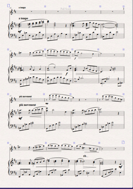 ballade in B minor flute 2