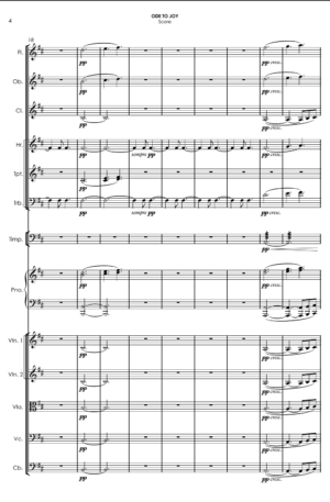 Ode To Joy (Excerpt from Symphony No. 9) for reduced orchestra