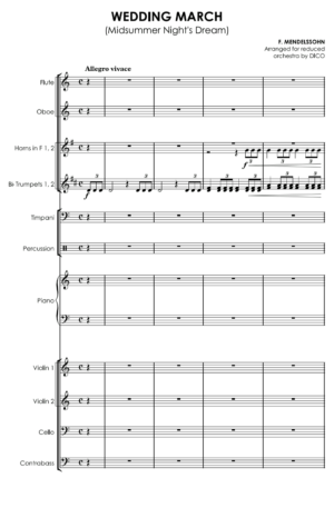 Wedding March (Mendelssohn) for chamber orchestra (2)