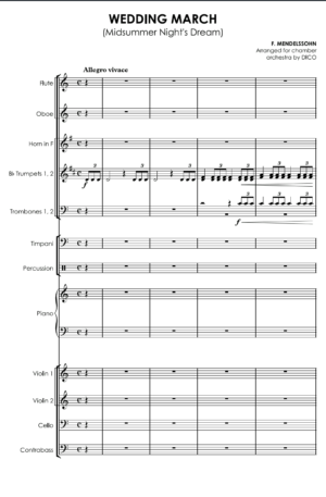 Wedding March (Mendelssohn) for chamber orch. (1)