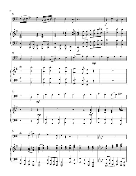 O Come All Ye Faithful bass C instrument solo part cover page 00031