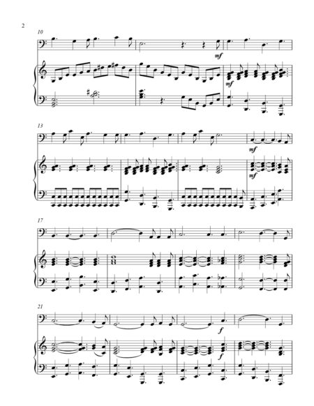 O Holy Night bass C instrument solo part cover page 00031