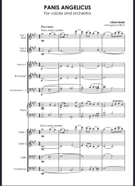 Panis Angelicus voices orch p.1