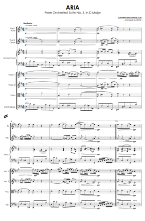 ARIA (from Orchestral Suite No. 3, in D Major)
