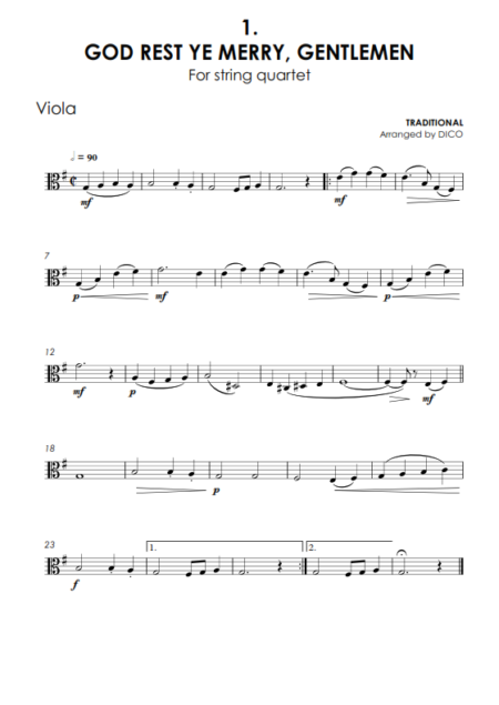 A 10 Christmas Carols String Quartet Vol. 1 06 p3