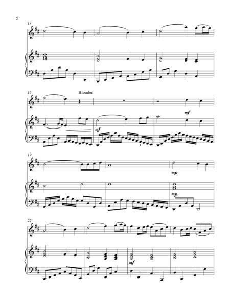 Pachelbels Noel treble C instrument solo part cover page 00031