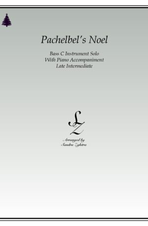 Pachelbels Noel bass C instrument solo part cover page 00011