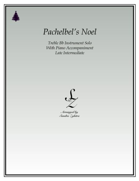 Pachelbels Noel Bb instrument solo part cover page 00011