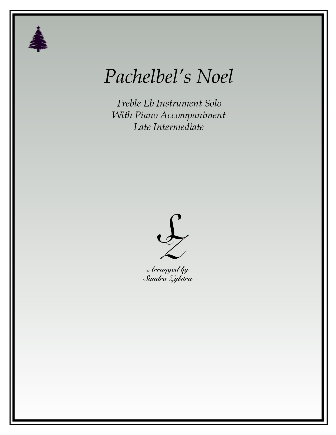 Pachelbels Noel Eb instrument solo part cover page 00011