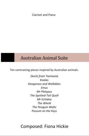 Australian Animal Suite: Clarinet and Piano