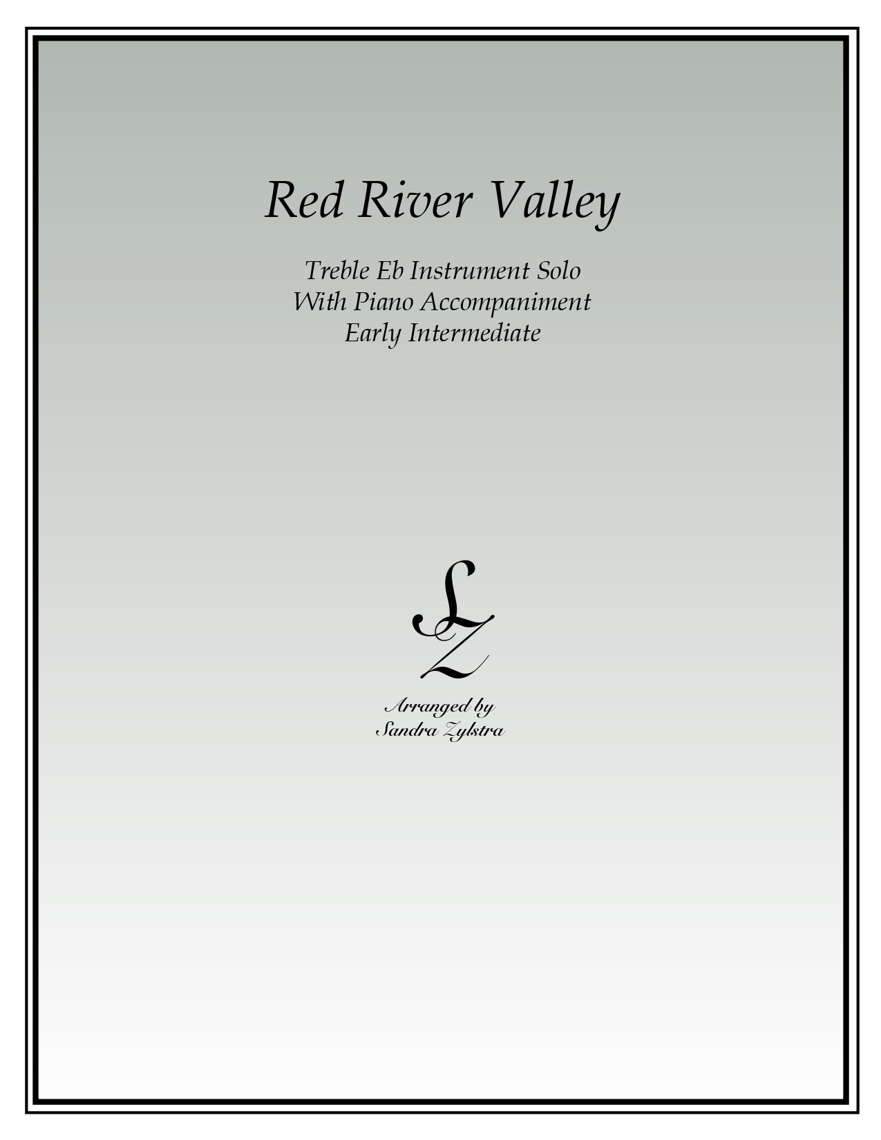 Red River Valley Eb instrument solo part cover page 00011