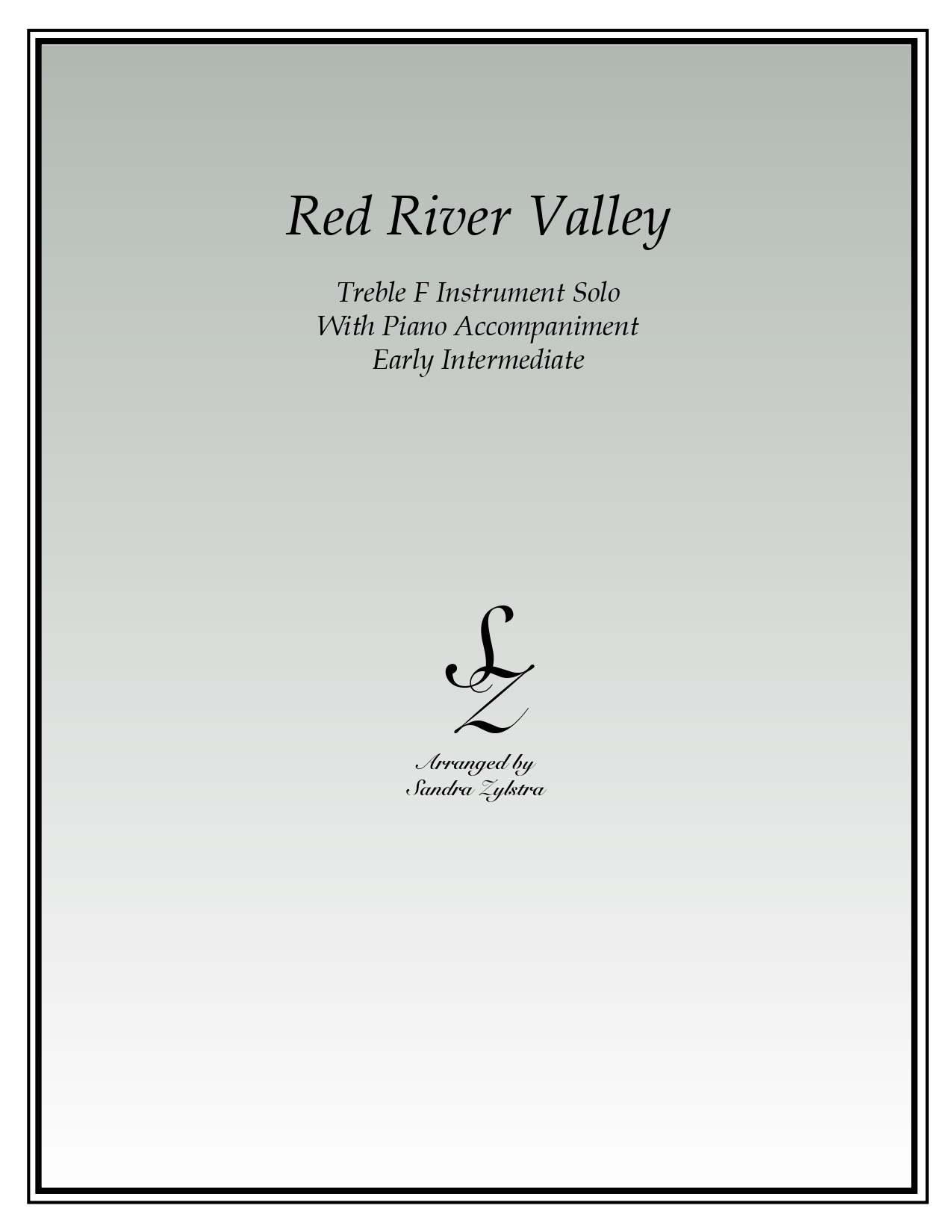 Red River Valley F instrument solo part cover page 00011