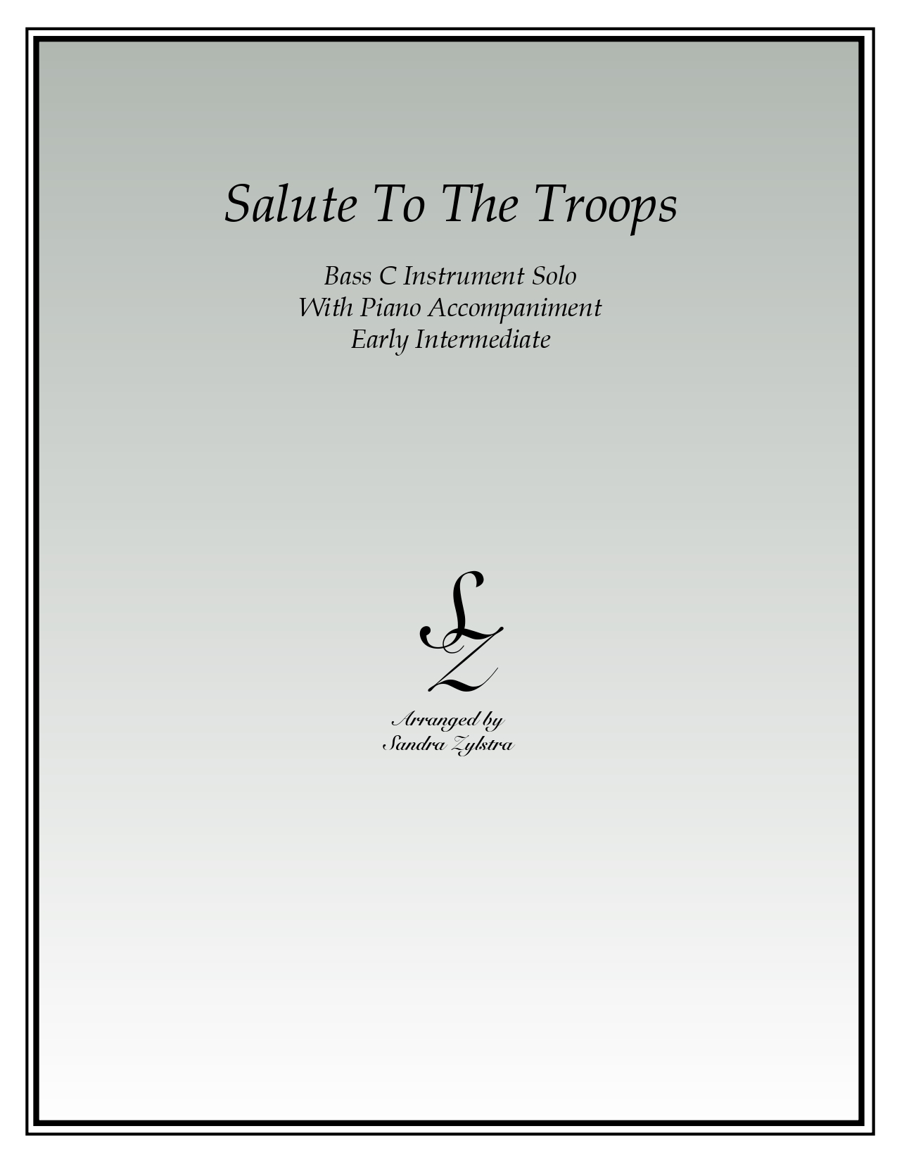 Salute To The Troops bass C instrument solo part cover page 00011
