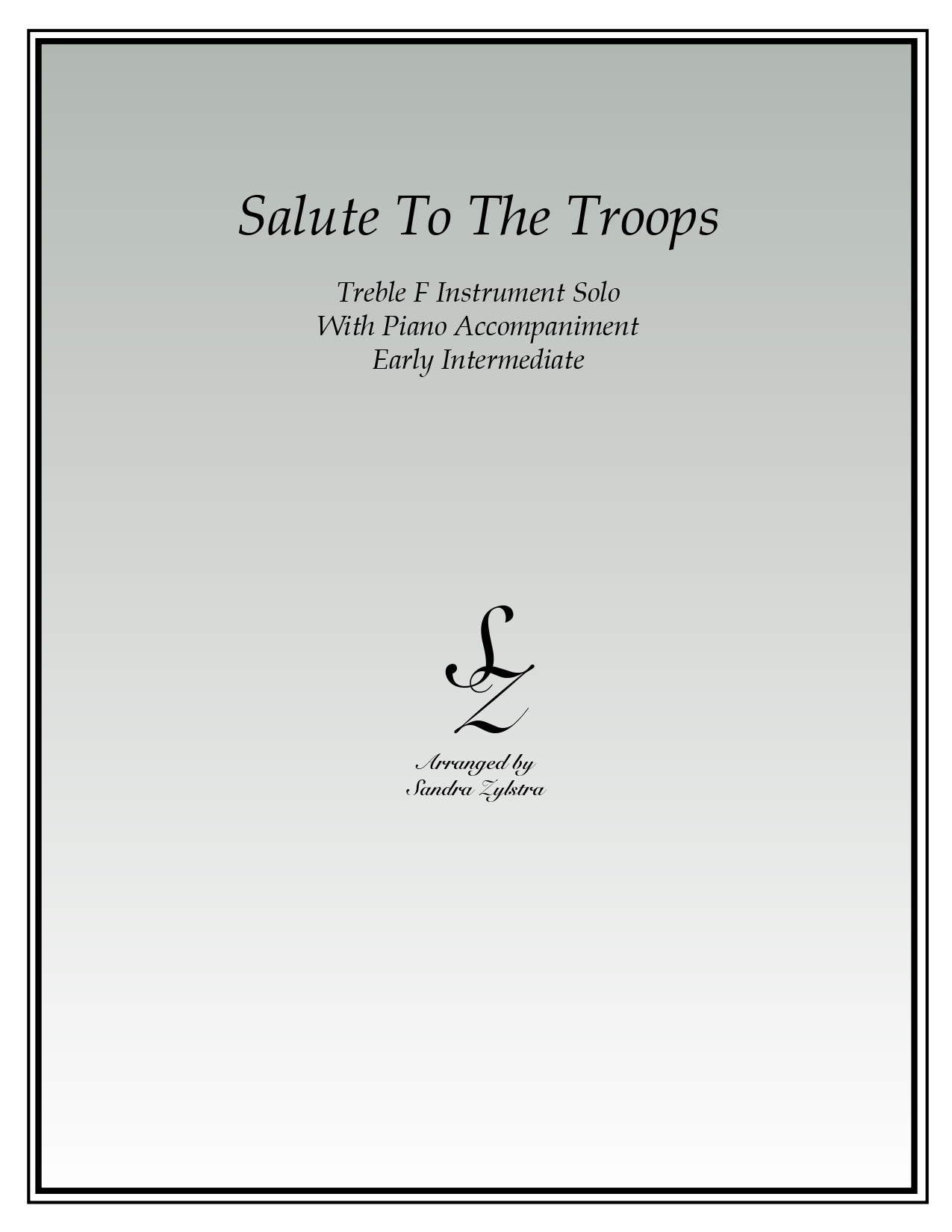 Salute To The Troops F instrument solo part cover page 00011