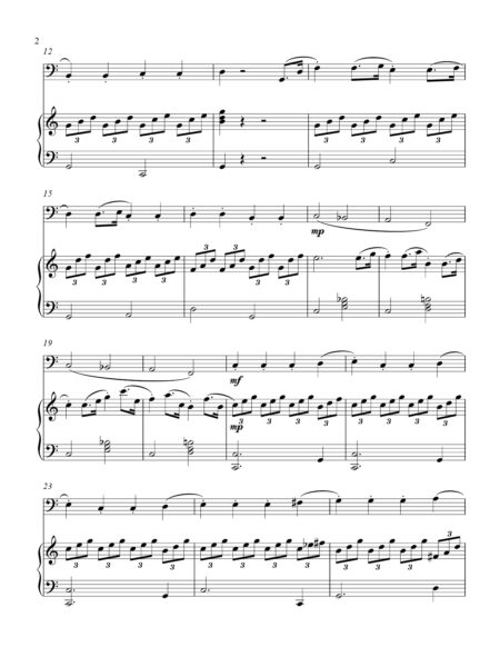 Sonatina Haydn bass C instrument solo part cover page 00031