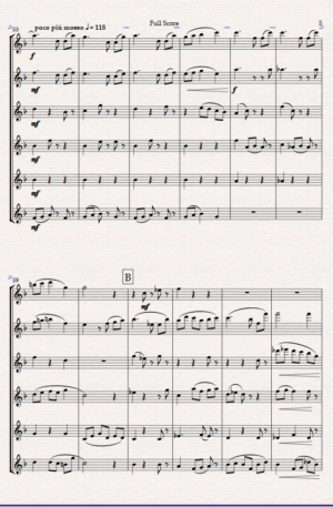 “Valse Sentimentale” Original for Flute Choir (Six C Flutes)