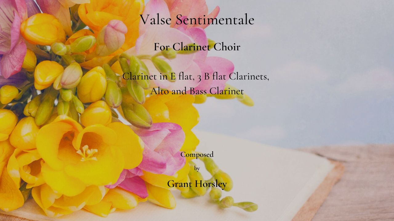 Valse Sentimentale clarinet choir pdf