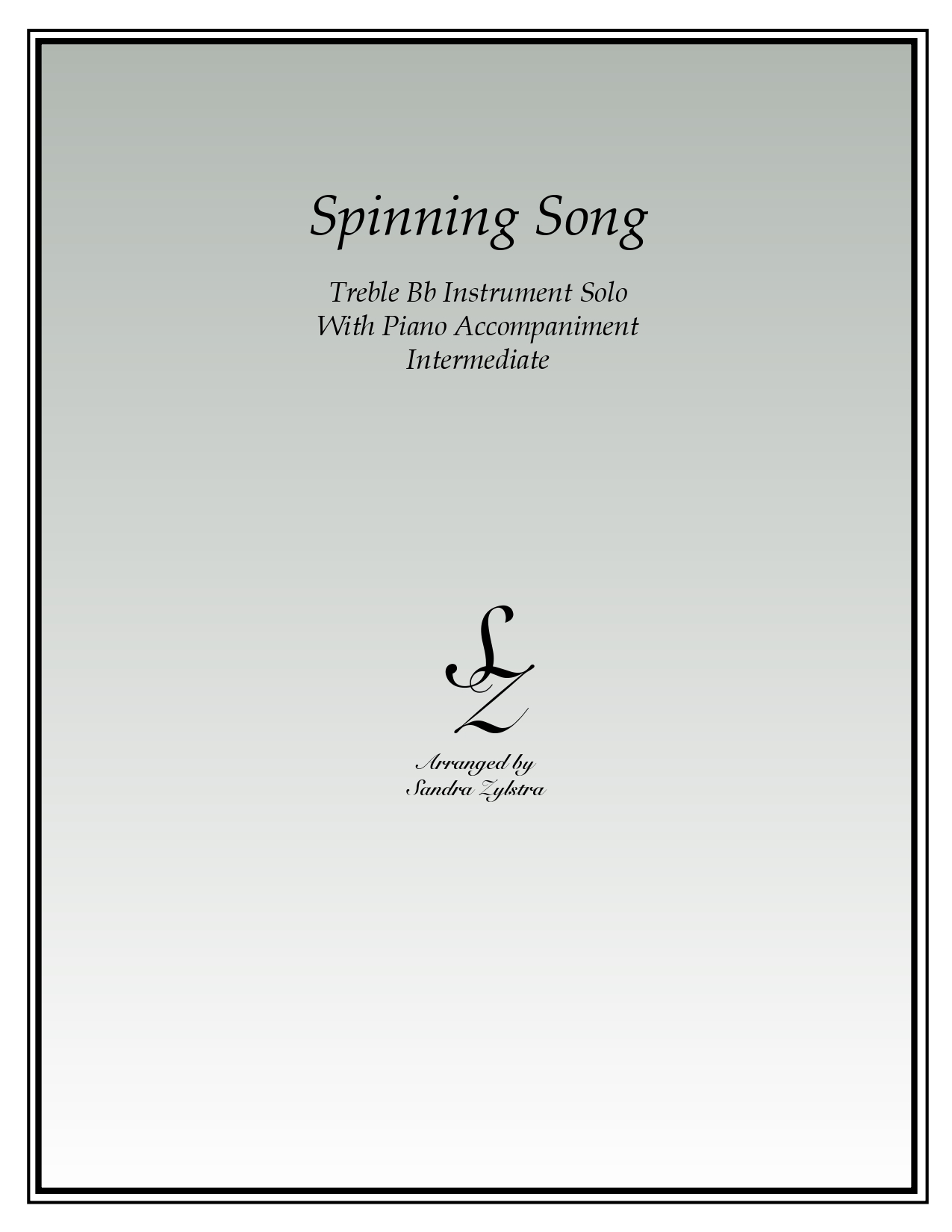 Spinning Song Bb instrument solo part cover page 00011