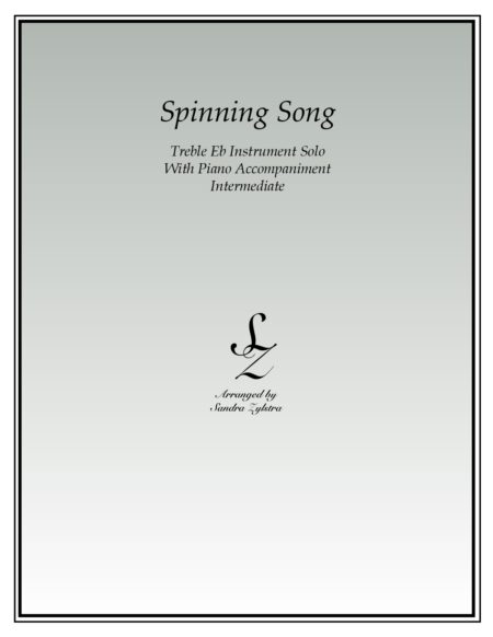 Spinning Song Eb instrument solo part cover 1 page 00011