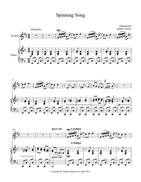 Spinning Song Eb instrument solo part cover 1 page 00021