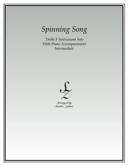 Spinning Song F instrument solo part cover page 00011